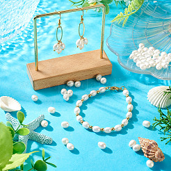 50 perles de culture d'eau douce naturelles&nbsp;PEAR-TA0001-45