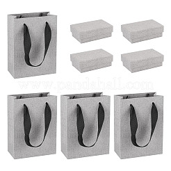4 Stück rechteckige Schmuckaufbewahrungsboxen aus Papier&nbsp;CON-TA0001-39B-02