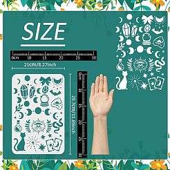 Große wiederverwendbare Zeichenschablonen aus Kunststoff&nbsp;DIY-WH0202-161
