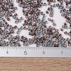 MIYUKIデリカビーズ  シリンダー  日本製シードビーズ  11/0  （db1706)カッパーパールライニングアクア  1.3x1.6mm  穴：0.8mm  約2000PCS /ボトル  10 G /ボトル&nbsp;SEED-JP0008-DB1706