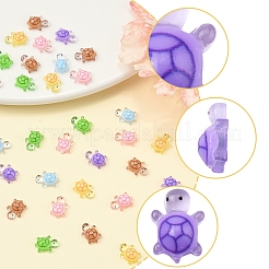 60шт 6 цвета светящихся кабошонов из смолы RESI-FS0001-95