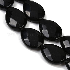 Натуральный черный обсидиан бисер пряди G-F795-A01