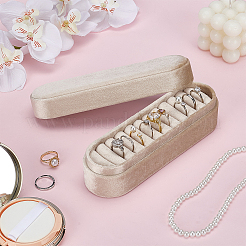 Бархатные коробки для хранения колец и украшений&nbsp;CON-WH0115-11B