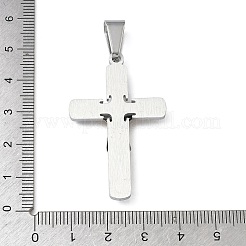 Pendentifs bicolores en acier inoxydable 304&nbsp;STAS-A142-06P