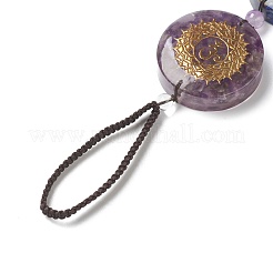 Chakra de piedras preciosas naturales colgantes decoraciones colgantes&nbsp;HJEW-P006-A01