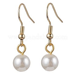 Круглые бусины из АБС-пластика с имитацией жемчуга SJEW-JS01306