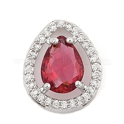 Латунные микро проложить кубического циркония слайд подвески ZIRC-I068-14P