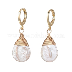 Серьги-капли из латуни с рычагом&nbsp;EJEW-JE06896