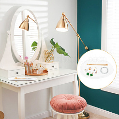 Неправильная тарелка для ювелирных изделий gesso DJEW-WH0015-97C