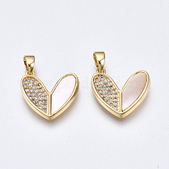 Pendentifs en laiton zircon cubique transparent&nbsp;LS-KK-Q277-005-NF