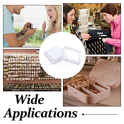 Акриловая квадратная шкатулка с бриллиантами и видимым окошком CON-WH0088-76B-01