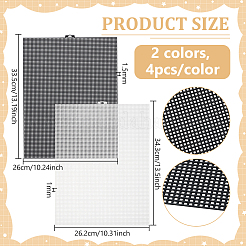 8 шт. 2-х видов пластиковых листов холста для вышивки&nbsp;DIY-PH0031-37