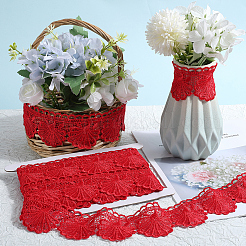 4.7~5 ярд хлопковой кружевной ленты в форме цветка-ракушки OCOR-GF0003-95A