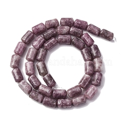Натуральные лепидолитовые бусины G-F808-B01-01