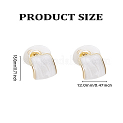 1 пара серег-гвоздиков из сплава с эмалью&nbsp;EJEW-LP0007-066