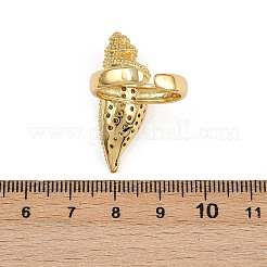 Регулируемые манжетные кольца с микропаве из кубического циркония из латуни&nbsp;RJEW-C142-01G