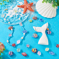 16 шт. нити из окрашенных стеклянных бусин 16 стилей&nbsp;LAMP-TA0001-81