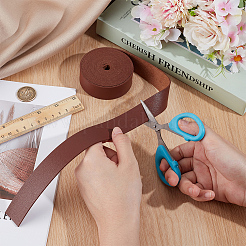 2.5 м односторонние ленты из искусственной кожи личи&nbsp;SRIB-WH0011-269B