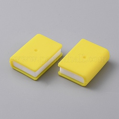 Силиконовые бусины в форме книги&nbsp;LS-SIL-WH0002-93J