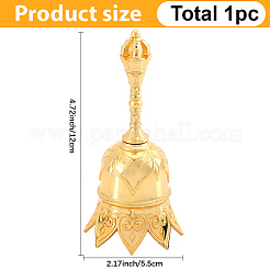 1 шт. сплав ручной звонок колокольчик дисплей украшения&nbsp;AJEW-GF0012-23G