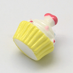 Coeur avec cabochons de résine de gâteau&nbsp;CRES-R183-04C