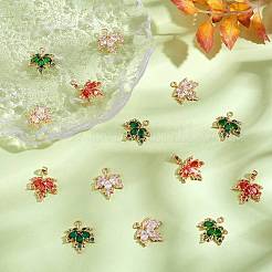 6шт латунные подвески из кубического циркония&nbsp;JX597A