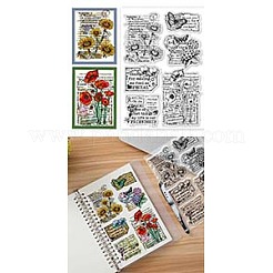 ПВХ пластиковые прозрачные штампы DIY-WH0631-0556