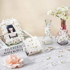 3ヤード 3種類のレーストリム カラフルな花柄 DIY 刺繍トリムリボン  模造パールと  クラフトデコレーション縫製用  カラフル  1-3/4インチ（43~50mm）  1ヤード/スタイル&nbsp;DIY-GF0004-39