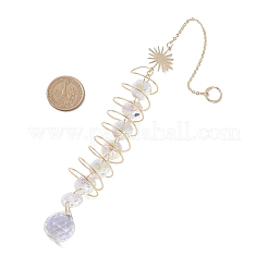 Стекло каплевидное окно висит ловцы солнца HJEW-JM04532