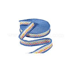 9 ярд полиэстеровой ромбовидной жаккардовой ленты с бахромой OCOR-GA0002-06A