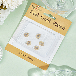 6 шт. латунные подвески с кубическим цирконием KK-BBC0012-07