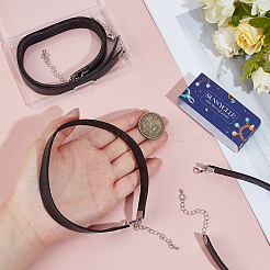 4 шт. ожерелье-чокер из кожаного шнура&nbsp;NJEW-SC0001-67