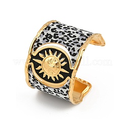 Браслеты-манжеты из нержавеющей стали 304 для женщин&nbsp;LS-BJEW-K285-01B-G