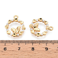 Латунные микро проложить кубического циркония подвески KK-N263-78C-G