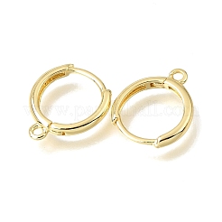 Messing Huggie Hoop Ohrring Zubehör&nbsp;KK-A303-30G