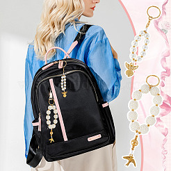 4шт 2 стиля стеклянный и ccb пластиковый брелок KEYC-GA00005