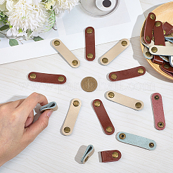 30 шт. двухцветных органайзеров для шнуров из коровьей кожи&nbsp;AJEW-CL0002-32