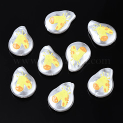 3d печатные бусины из абс-пластика с имитацией жемчуга KY-S163-420