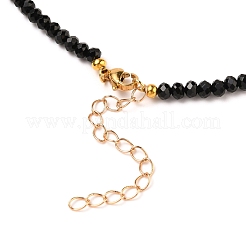 Estrella con mal de ojo collares de cuentas de concha blanca natural&nbsp;NJEW-JN03147-02