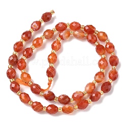 Натуральные полосатые агатовые бусы G-F809-A37-01