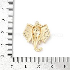 Латунные микропаве прозрачные подвески с фианитом KK-R213-21G