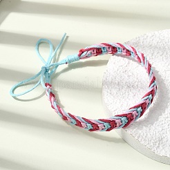 Bracelets d'amitié tressés en cordon de coton ajustable&nbsp;FB-CBA27E8-01B