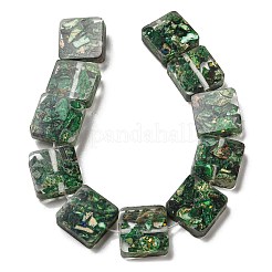 Окрашенная натуральная императорская яшма с нитями смоляных бусин G-G083-C06-01