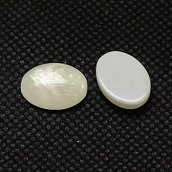 樹脂カボション  模造シェル  オーバル  アンティークホワイト  20x15x5mm&nbsp;CRES-J038-15x20mm-01