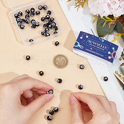 54шт фарфоровые бусины ручной работы PORC-SC0001-09