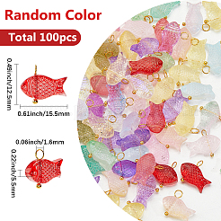 100 шт. Прозрачные стеклянные подвески&nbsp;FIND-SC0020-60