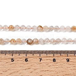 Природный желтый кварц нитей бисера G-K366-C11-4mm