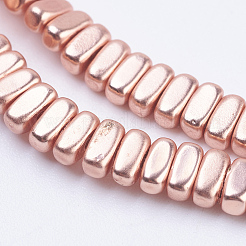 Chapelets de perles en hématite synthétique sans magnétiques&nbsp;G-J382-2x4x2mm-B02-F