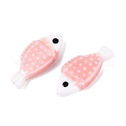 Perline di porcellana a forma di pesce dipinte a mano&nbsp;PORC-N013-06B