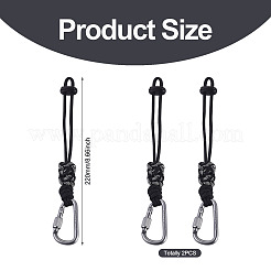 Décorations de pendentifs en corde de polyester&nbsp;HJEW-TADJ0022-02A